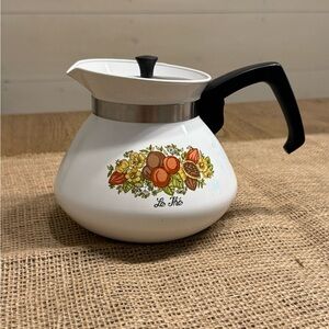 Spice of Life White Coffee Pot